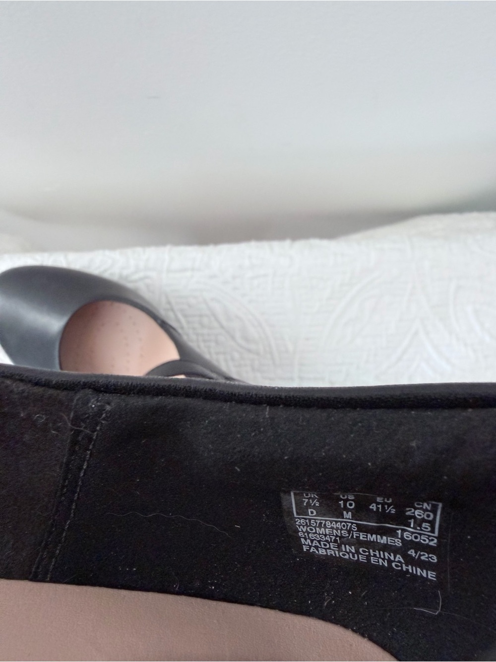 Clarks Collection Black Mary Jane Pumps Ultimate Comfort Heels Womens 10 - Picture 7 of 8